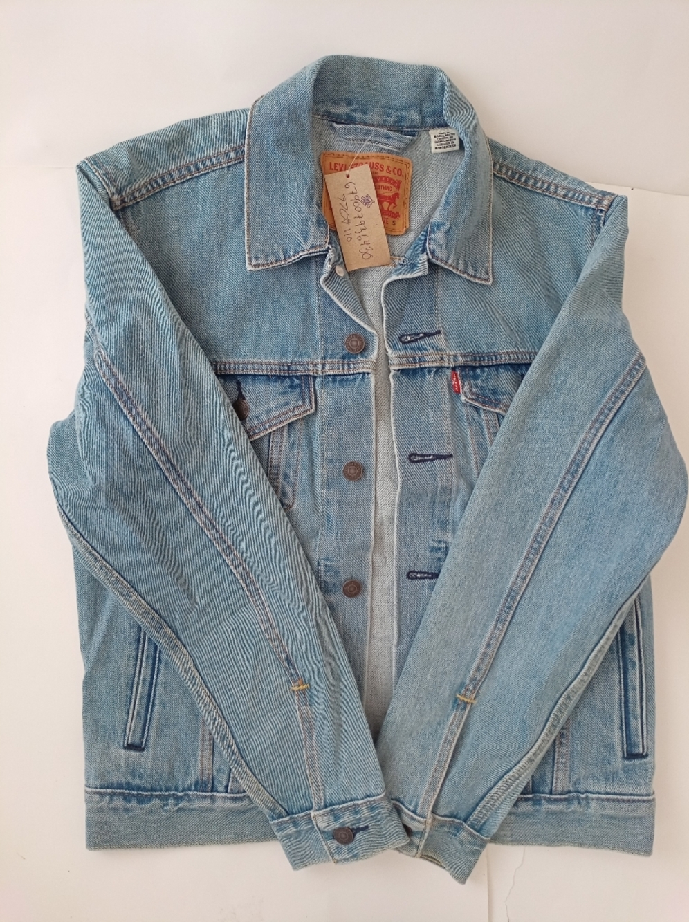 Levi Strauss & Co. Light Blue Long Sleeve Jeans Denim Jacket Men's Size S